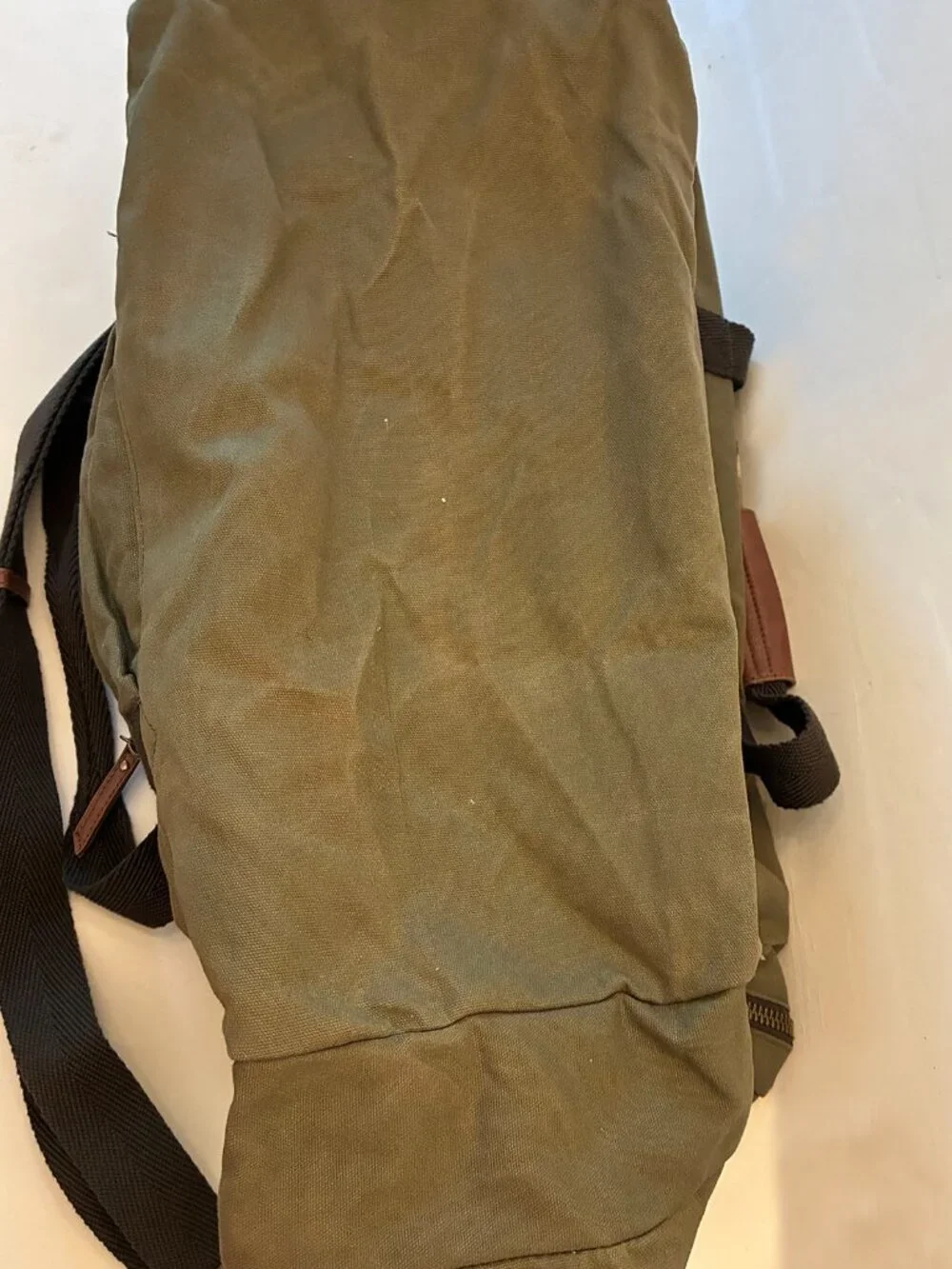 Steve Madden Canvas & Leather Duffle Bag
